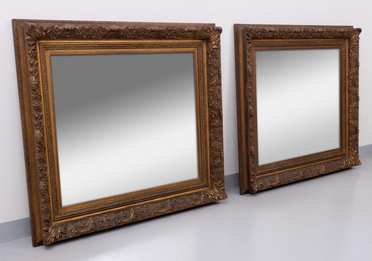Large Antique Mirror Frames, 1880 For Sale at 1stDibs