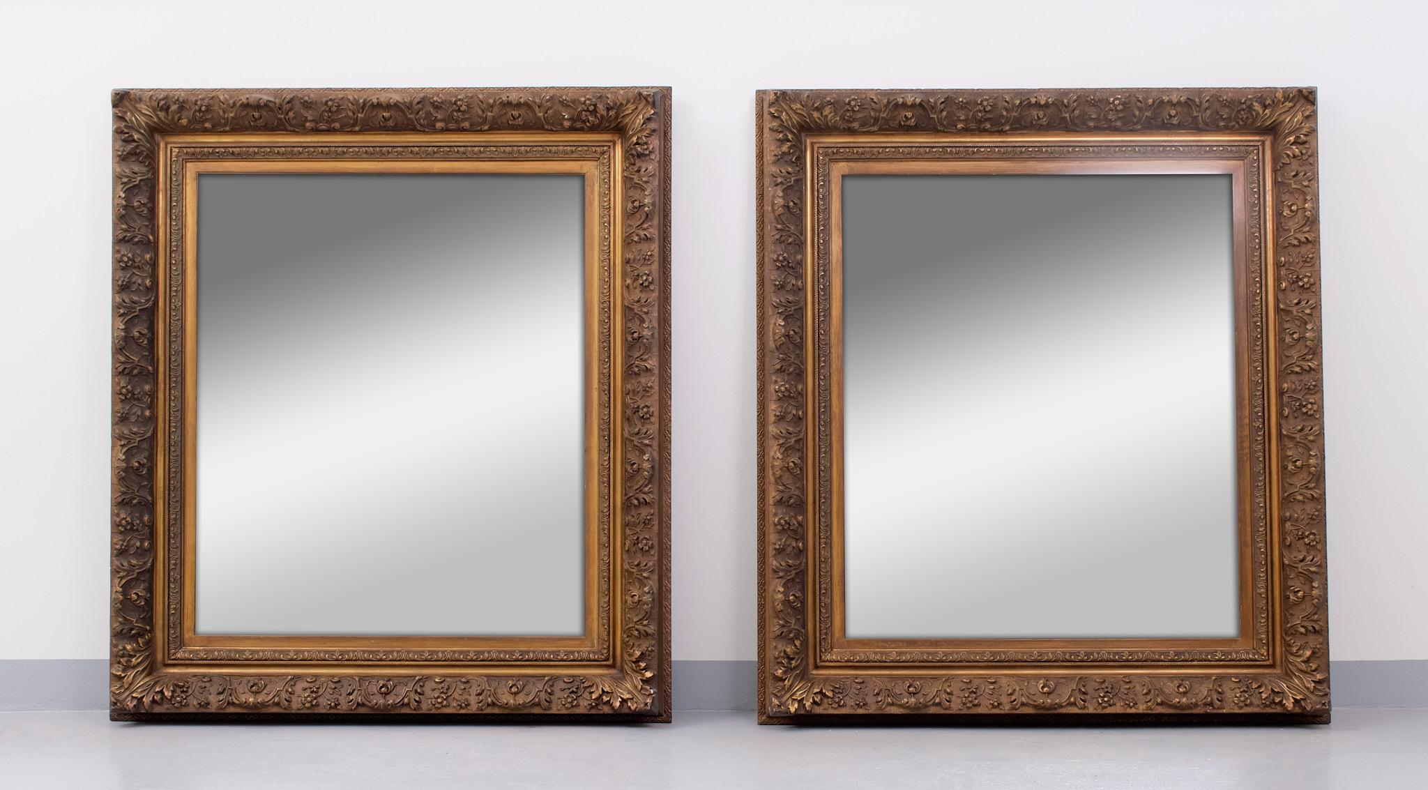 Late 19th Century Large Antique Mirror Frames, 1880