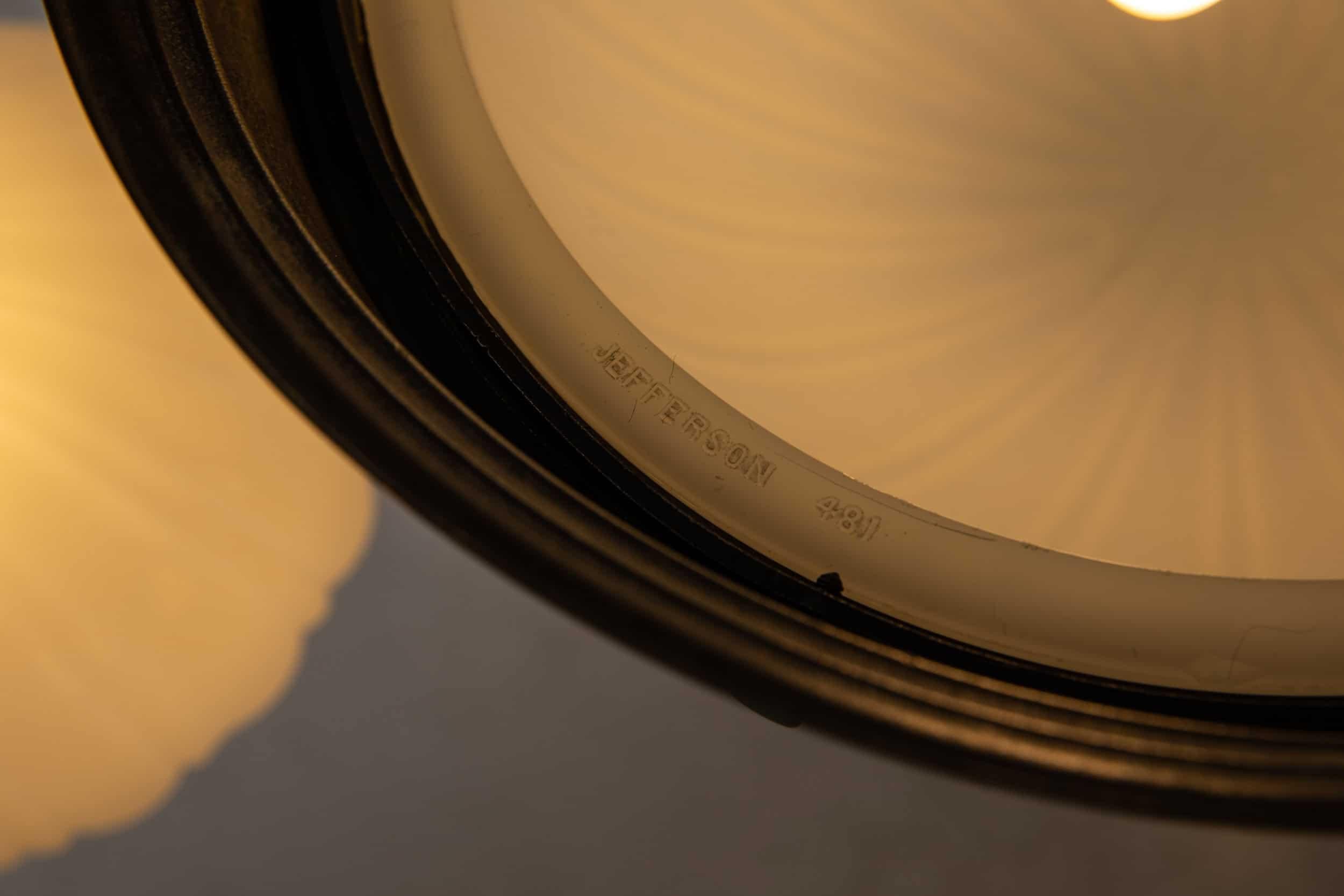 Großer antiker Mondstein-Opalglas-Kronleuchter, Anhänger, C.1915 (Glas) im Angebot