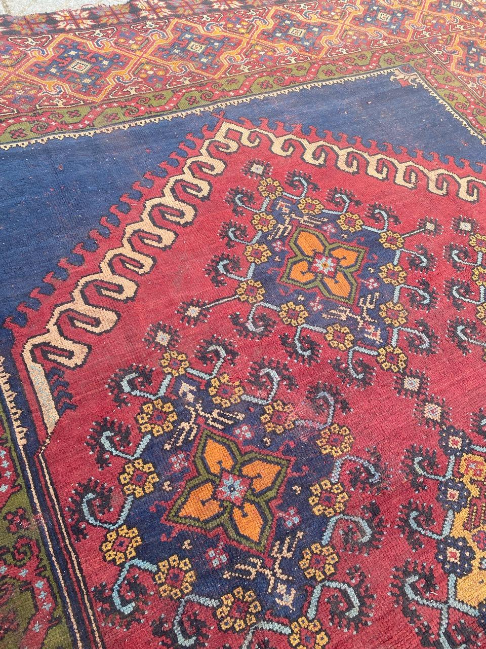 19th Century Bobyrug’s nice Large Antique Moroccan Rug For Sale