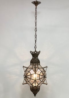 Grande lanterne ancienne de style marocain:: vers 1900