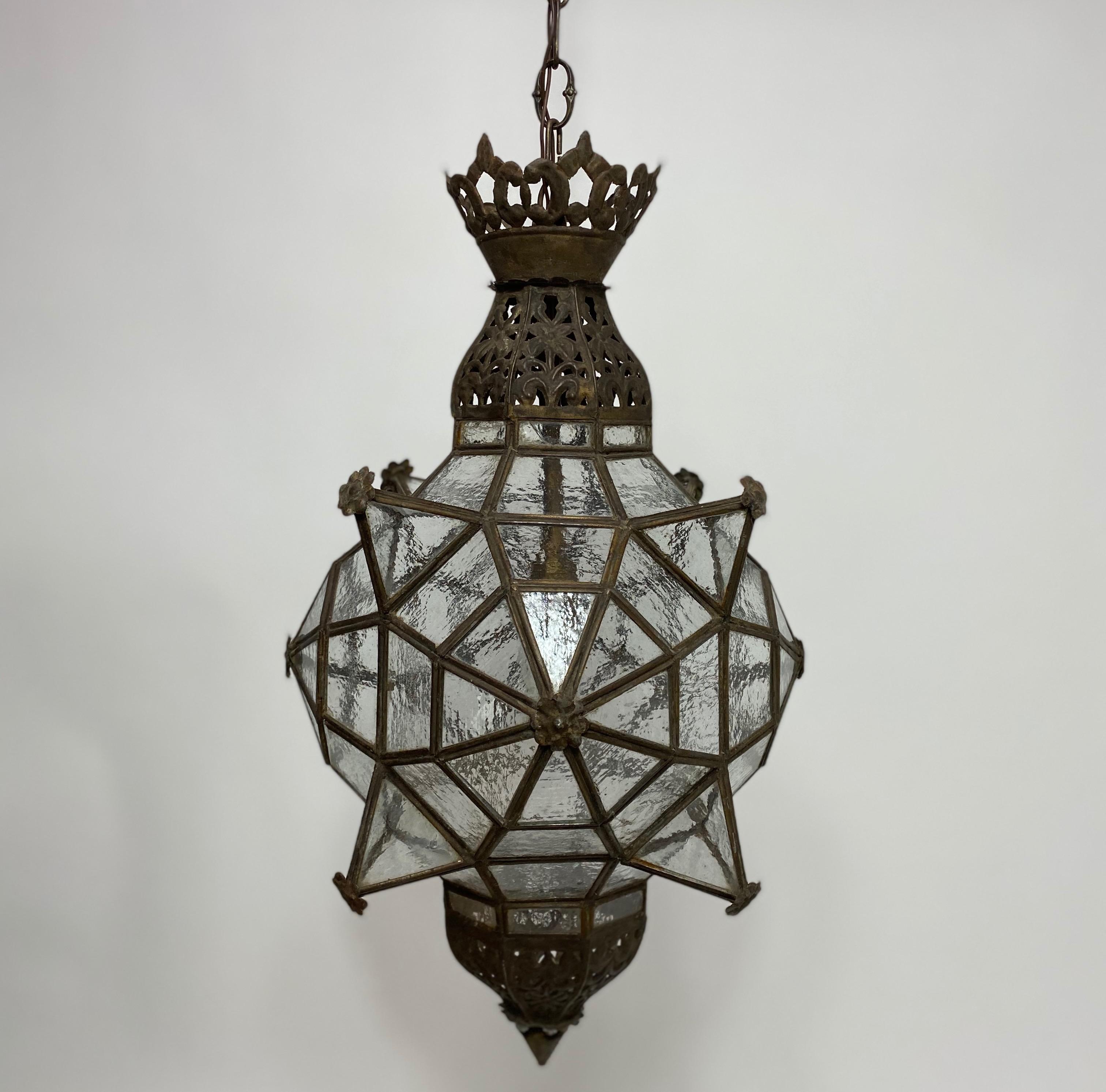 Moorish Large Antique Moroccan Style Lantern, circa 1900