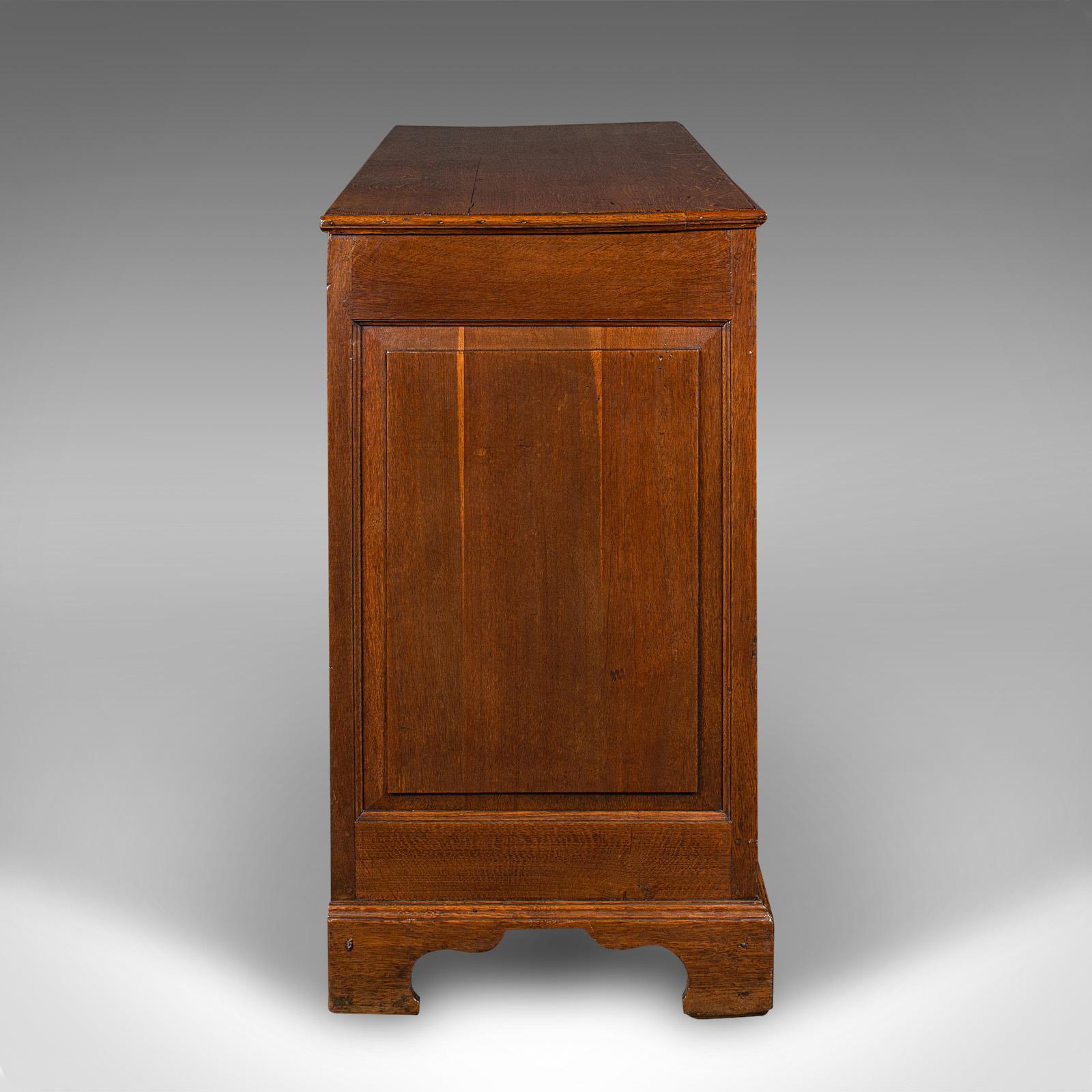 Large Antique Mule Chest, Georgian, Oak, Coffer Over Three Drawers, Circa 1780 In Good Condition For Sale In Hele, Devon, GB