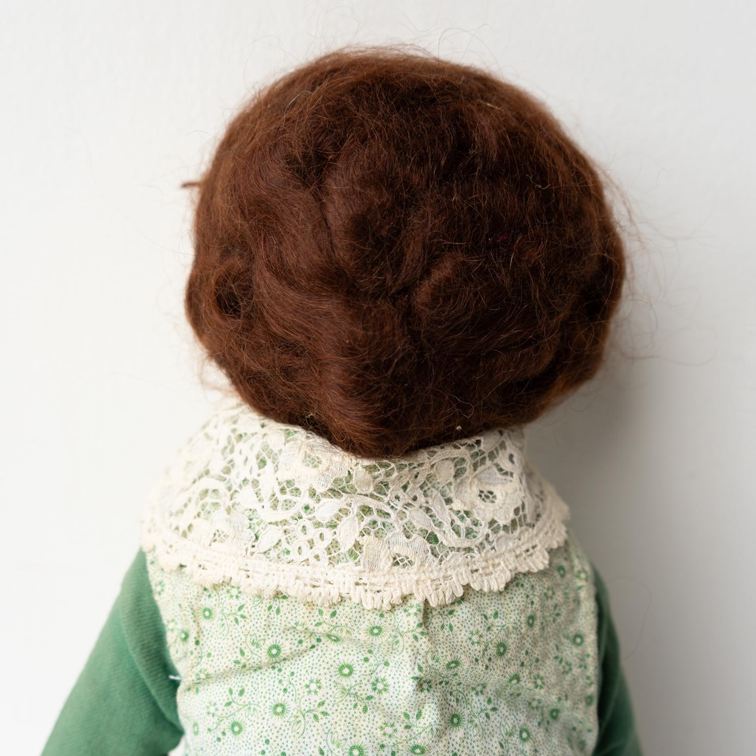 Large Antique Naive Folk Art Cloth Rag Doll, Early 20Th Century For Sale 1