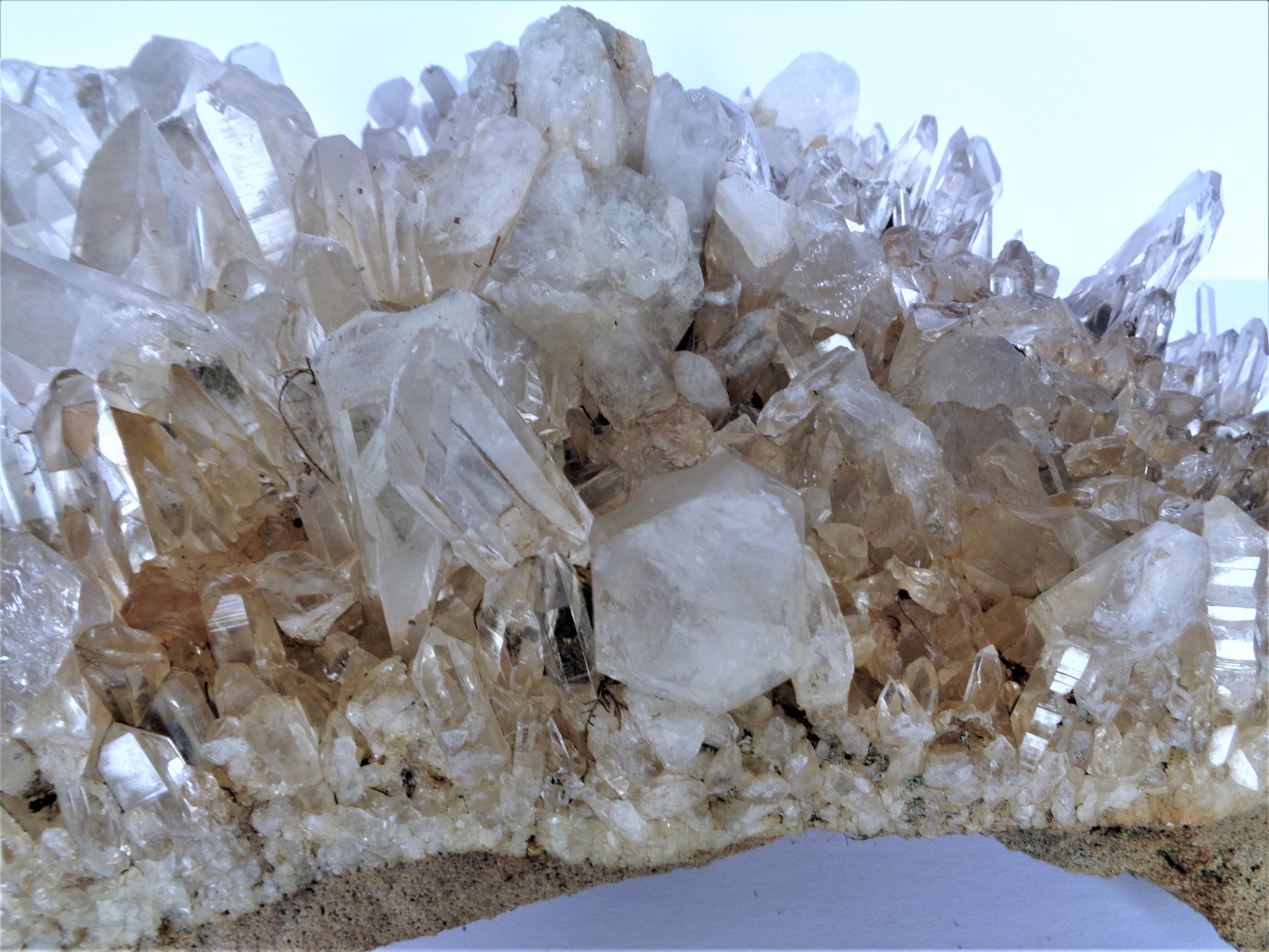Antique Large Quartz Crystal Cluster Specimen For Sale 2