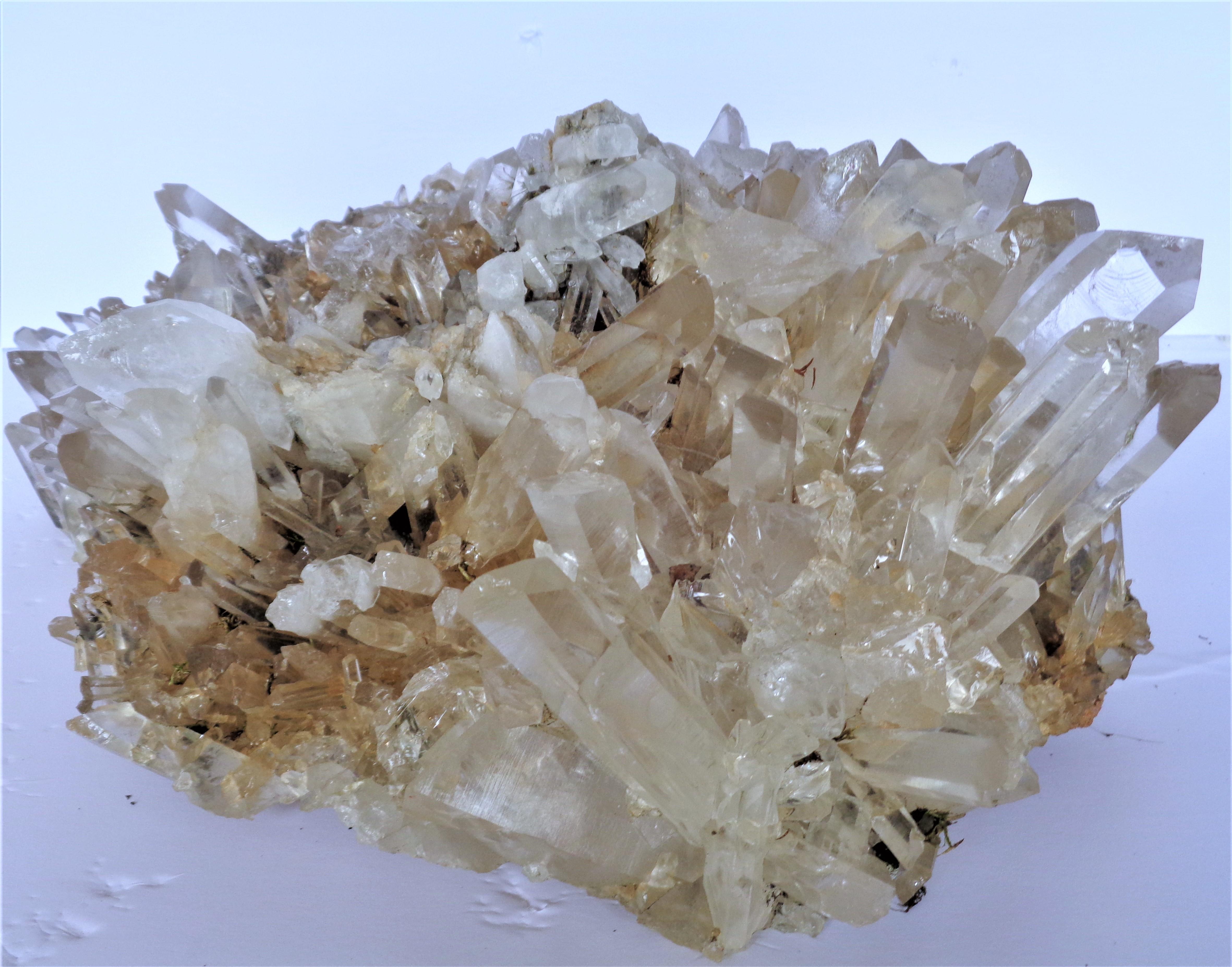 Antique Large Quartz Crystal Cluster Specimen For Sale 5