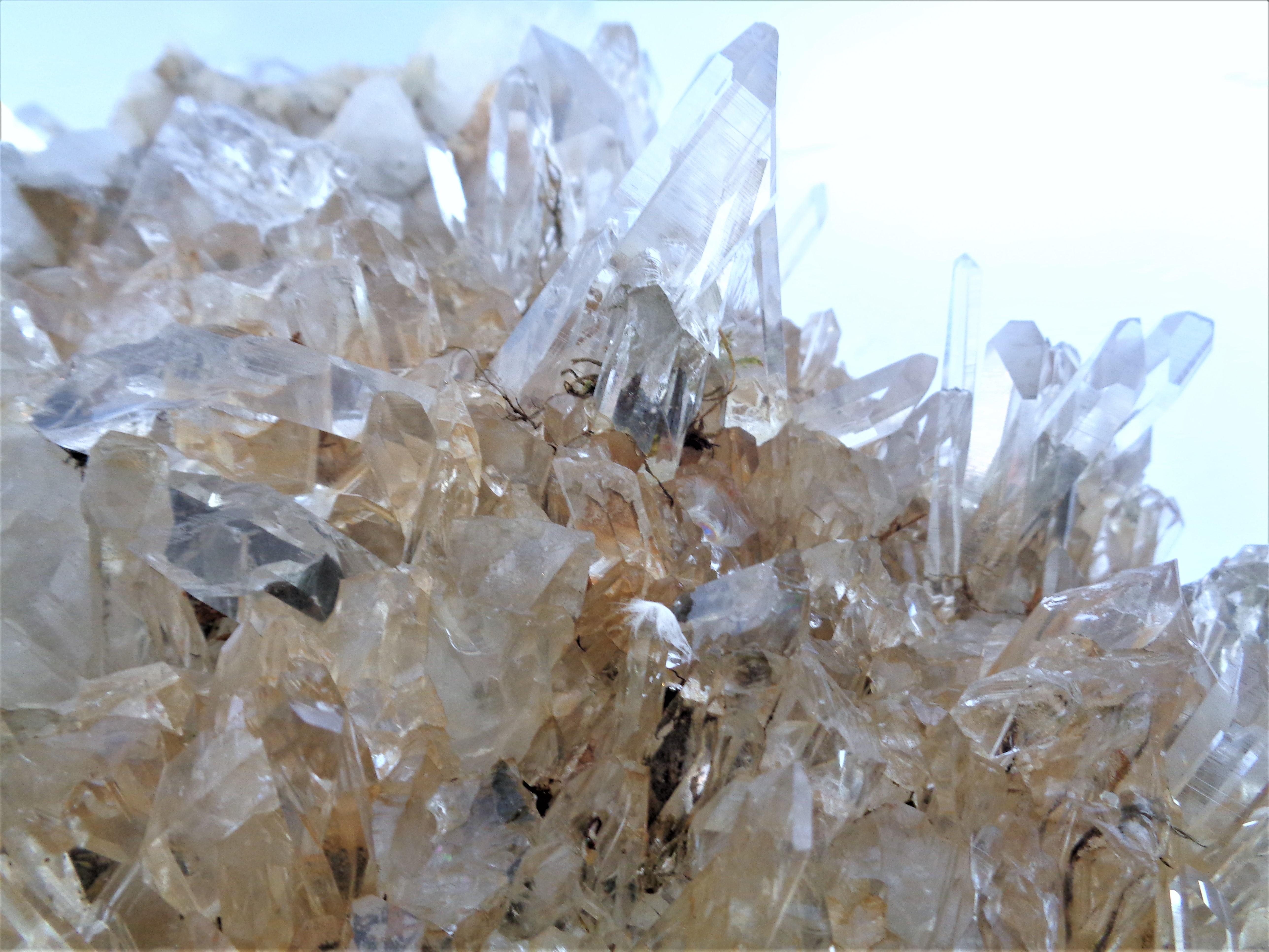 Antique Large Quartz Crystal Cluster Specimen For Sale 6