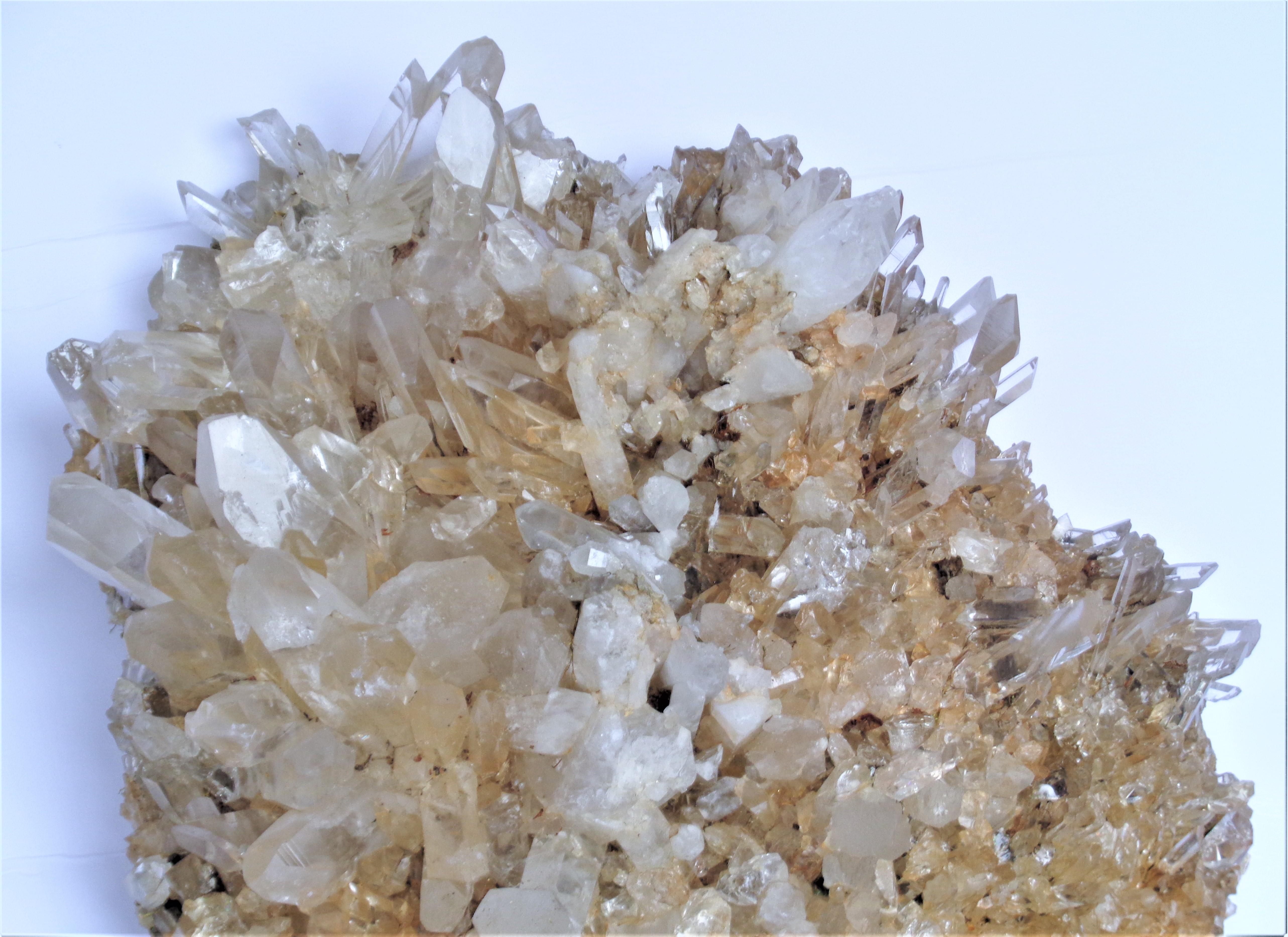 Antique Large Quartz Crystal Cluster Specimen For Sale 7