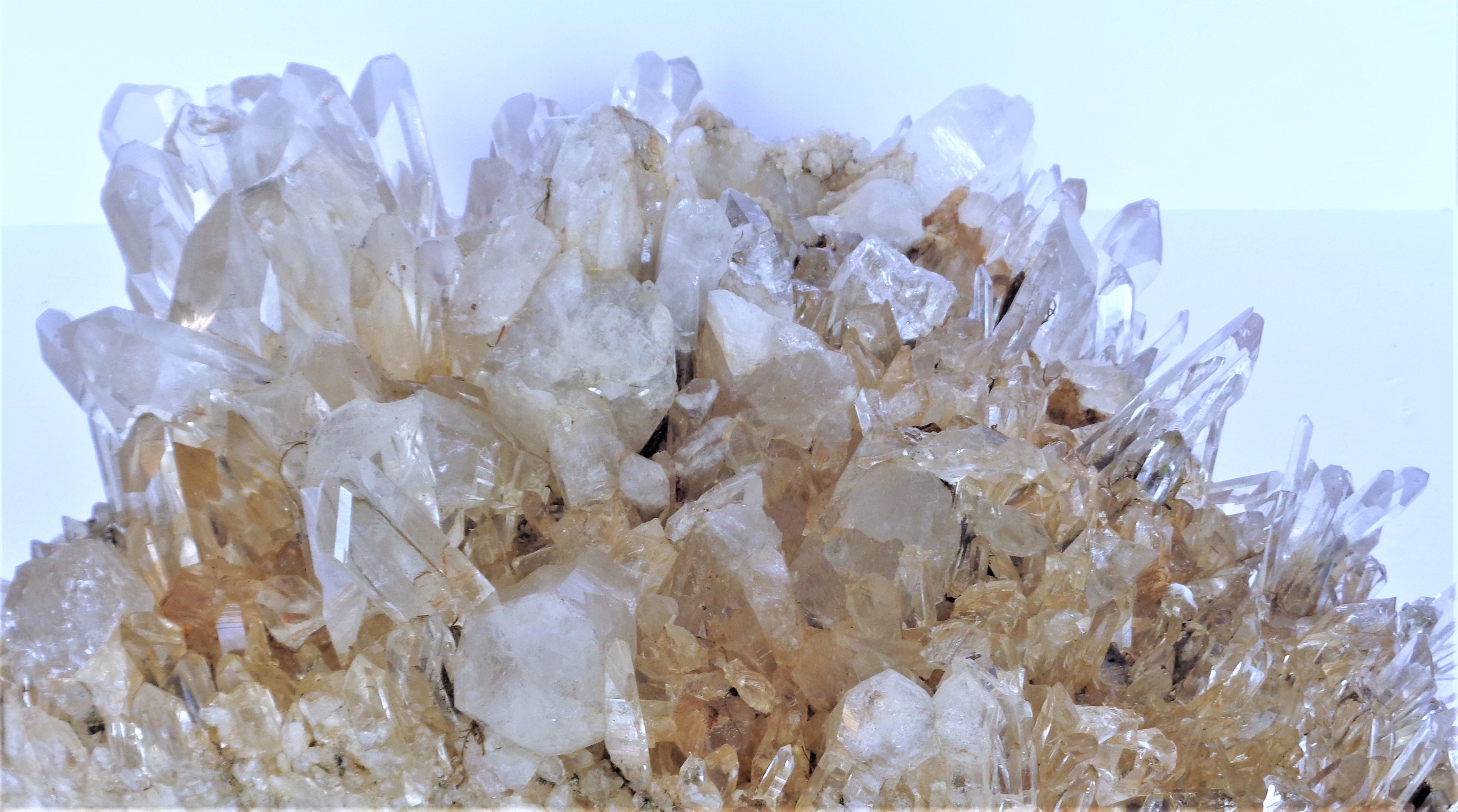 Antique Large Quartz Crystal Cluster Specimen For Sale 8