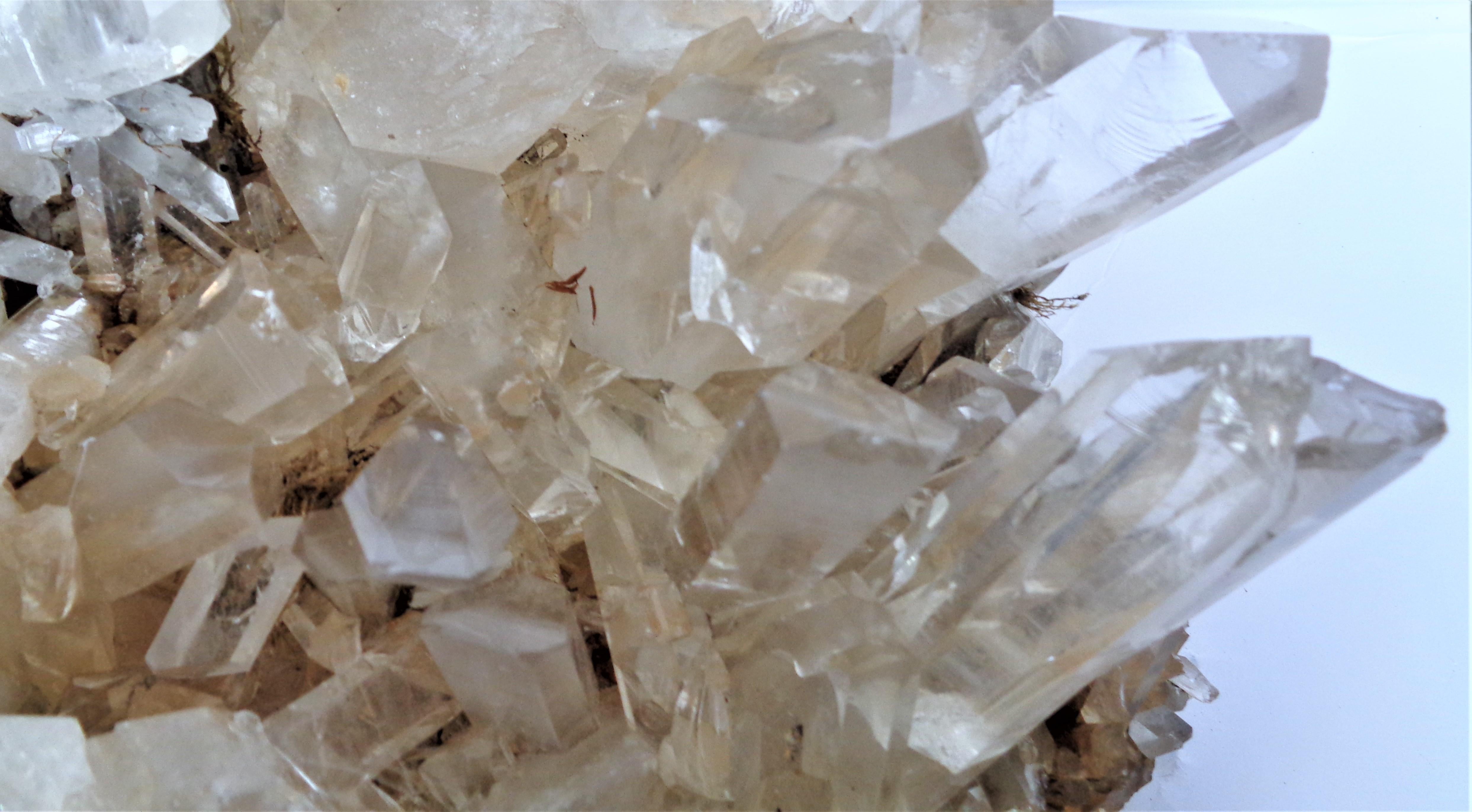 Antique Large Quartz Crystal Cluster Specimen For Sale 10