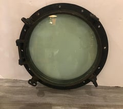 Large Antique Nautical Bronze Porthole, circa 1900
