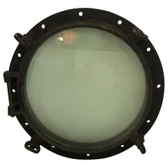 Large Antique Nautical Bronze Porthole, circa 1900