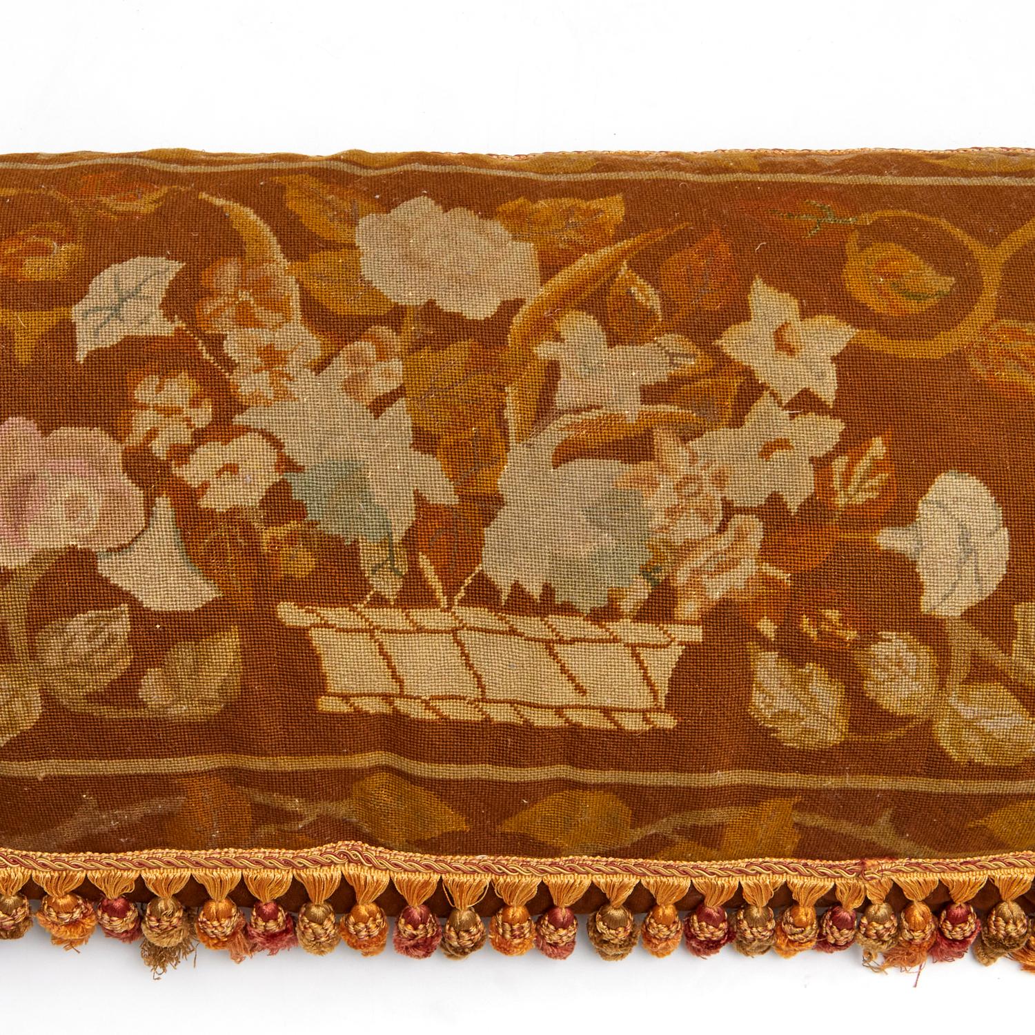 Late 19th/Early 20th C. a large antique pillow measuring 18