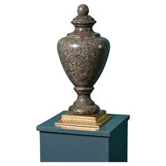 Large Antique Neoclassical Scottish Granite Finial