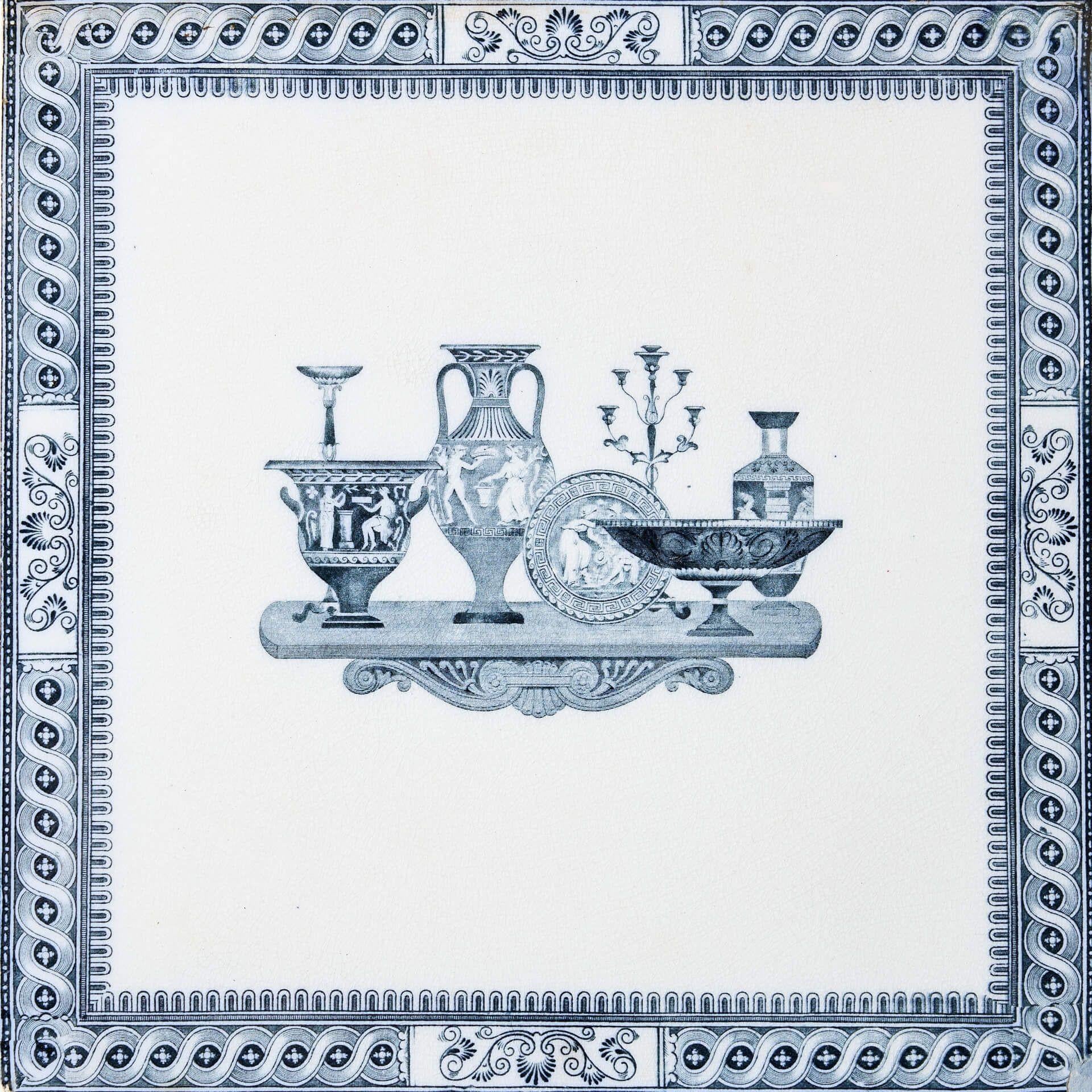 Gran azulejo antiguo de estilo neoclásico Neoclásico en venta