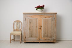 Large Antique Northern Swedish Gustavian Sideboard in Original Condition