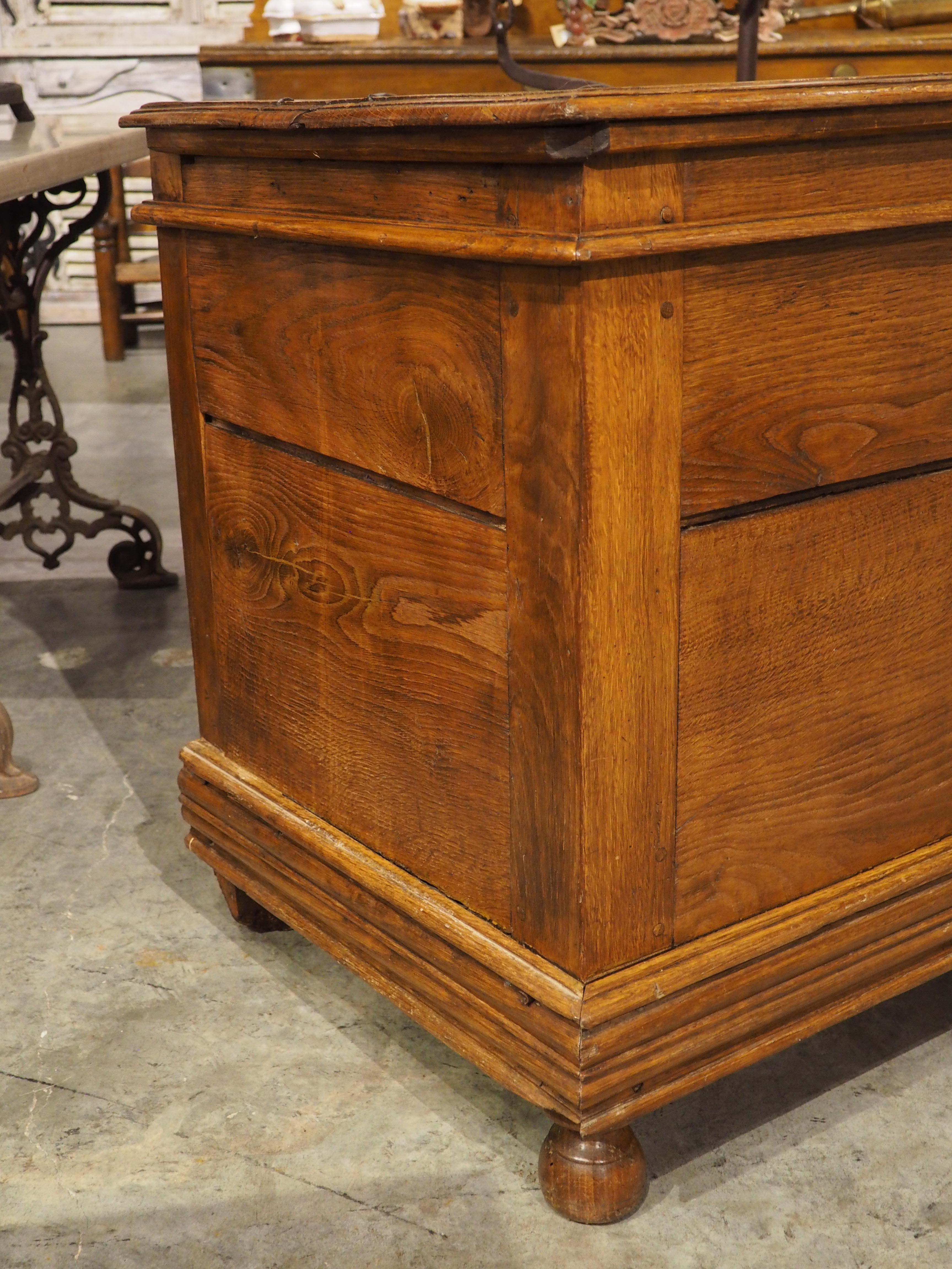 Large Antique Oak Chest from France, Early 1800s For Sale 11