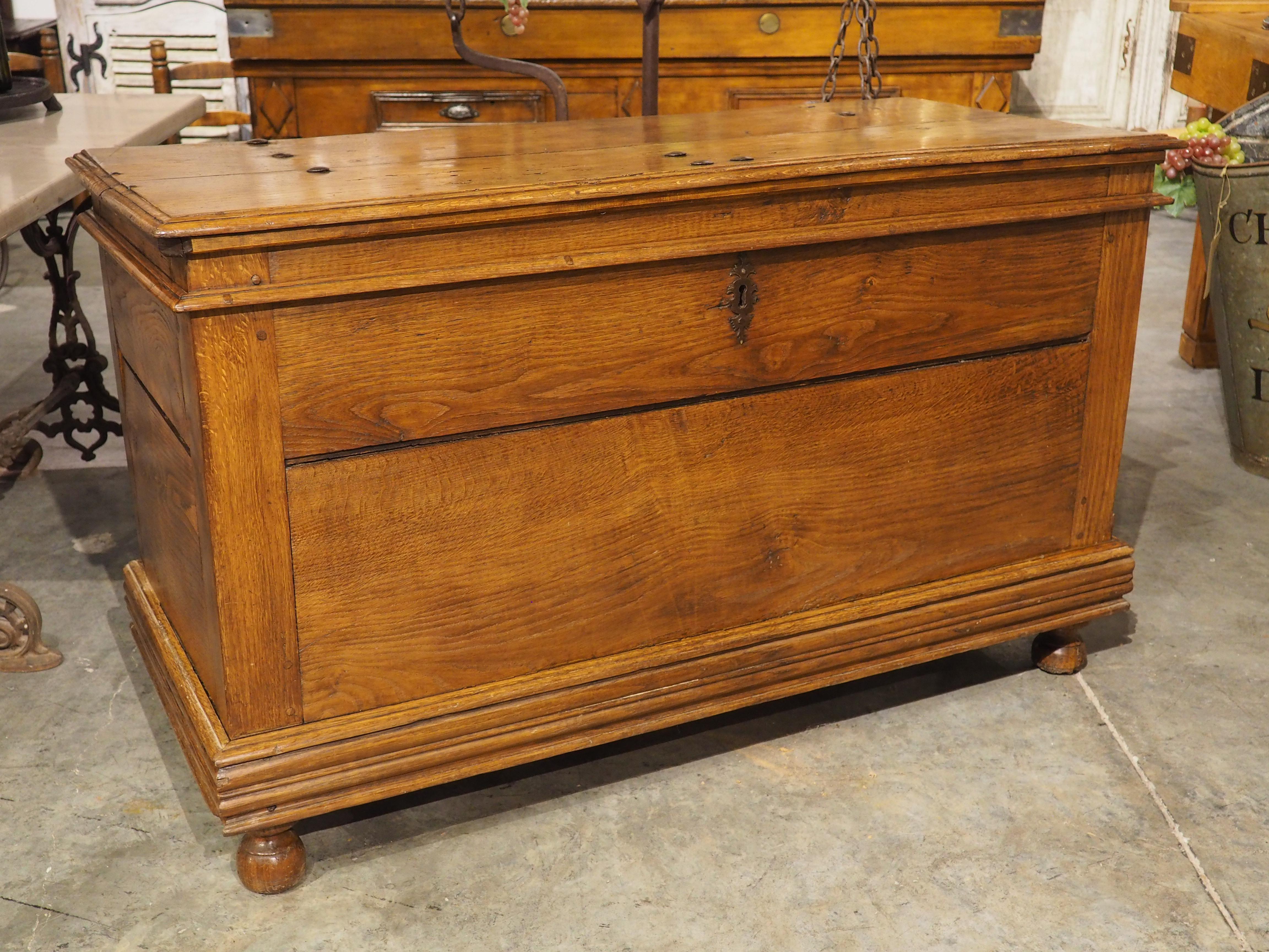 Large Antique Oak Chest from France, Early 1800s For Sale 13