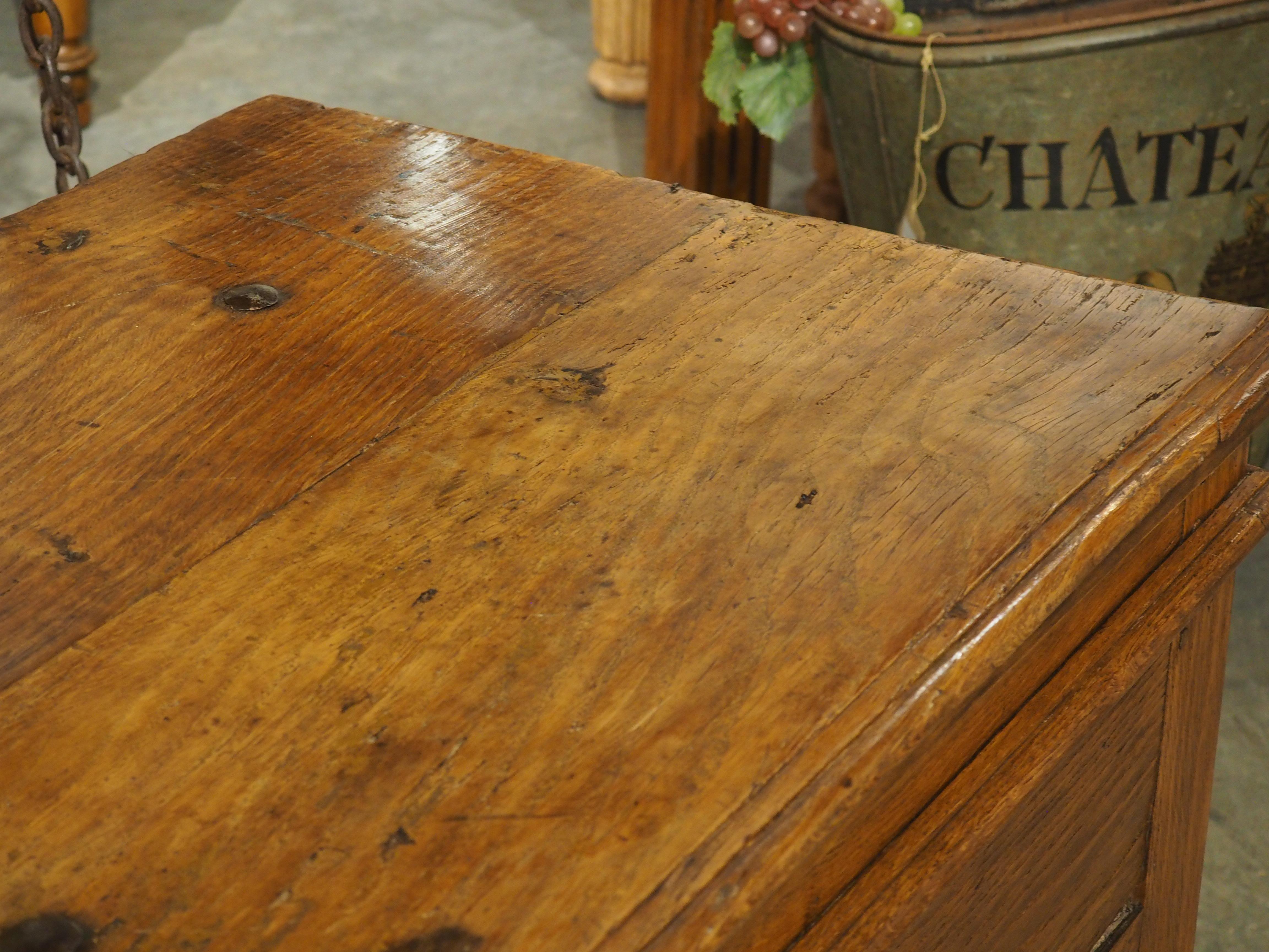 19th Century Large Antique Oak Chest from France, Early 1800s For Sale