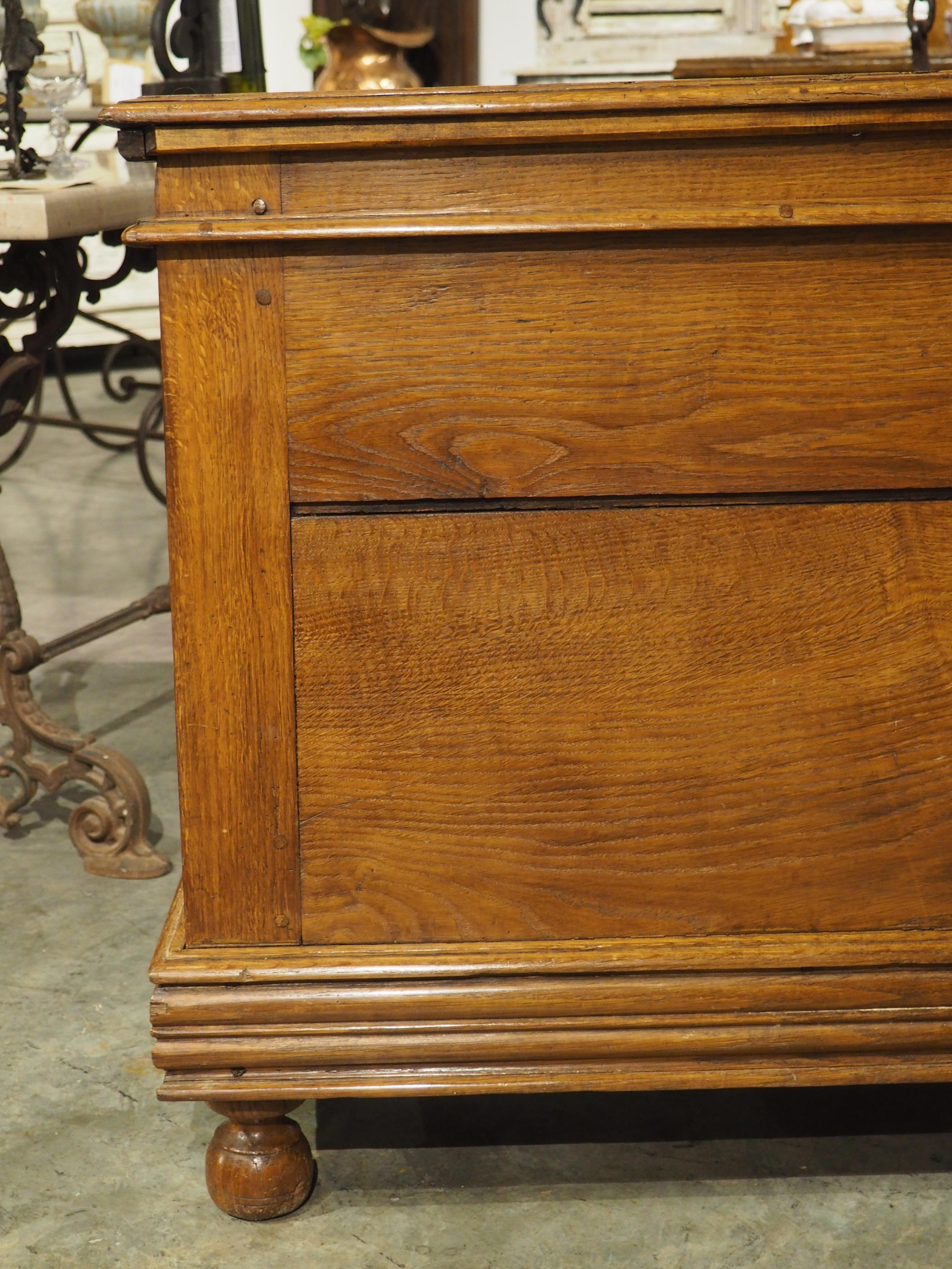Large Antique Oak Chest from France, Early 1800s For Sale 1