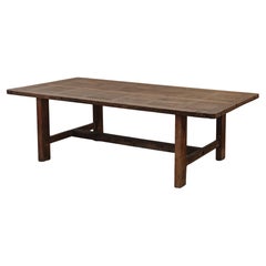 Large Antique Oak Dining Table From France, Circa 1900