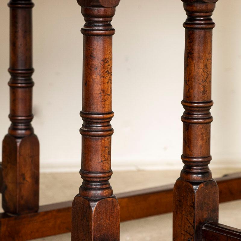 Large Antique Oak English Wake Table Gate Leg Dining Table 1