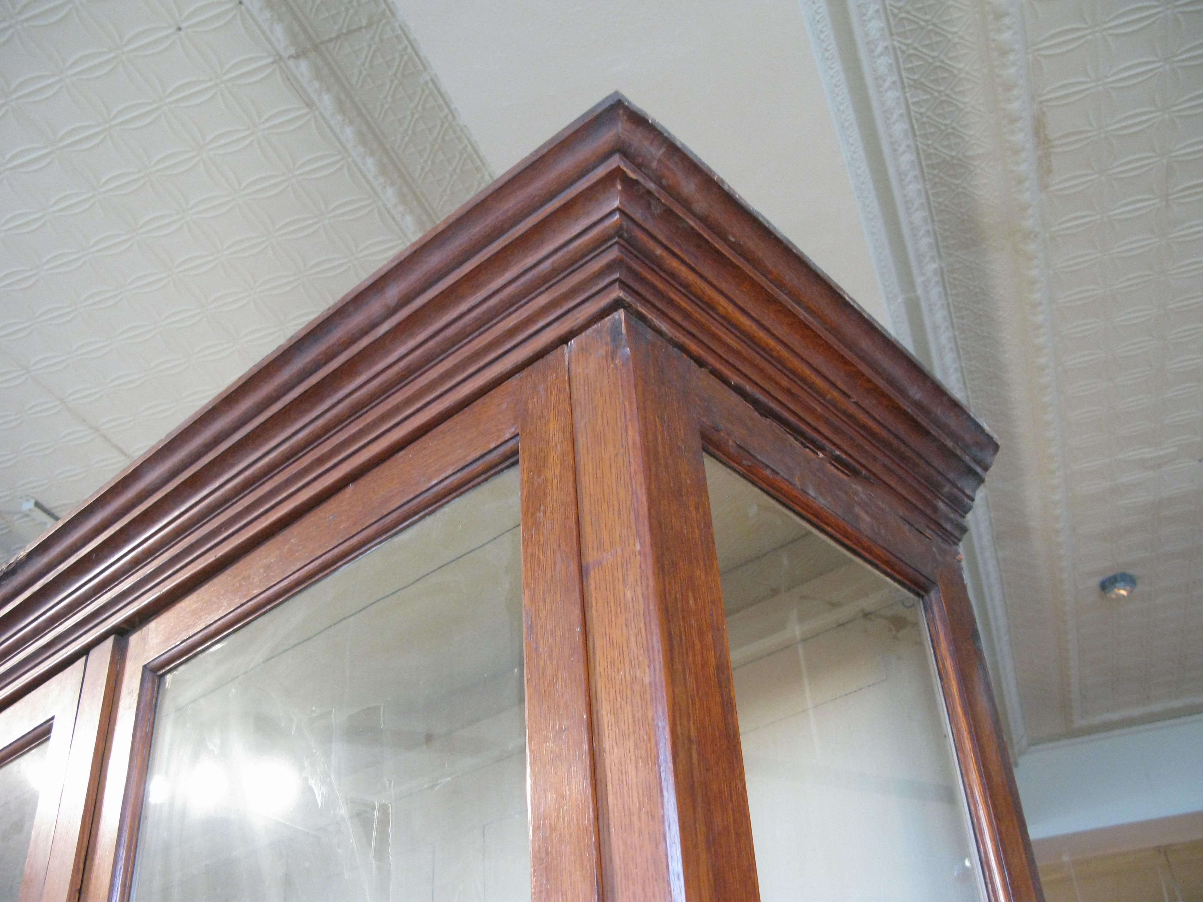 antique glass display cabinet for sale