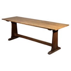 Large Antique Oak Refectory Table