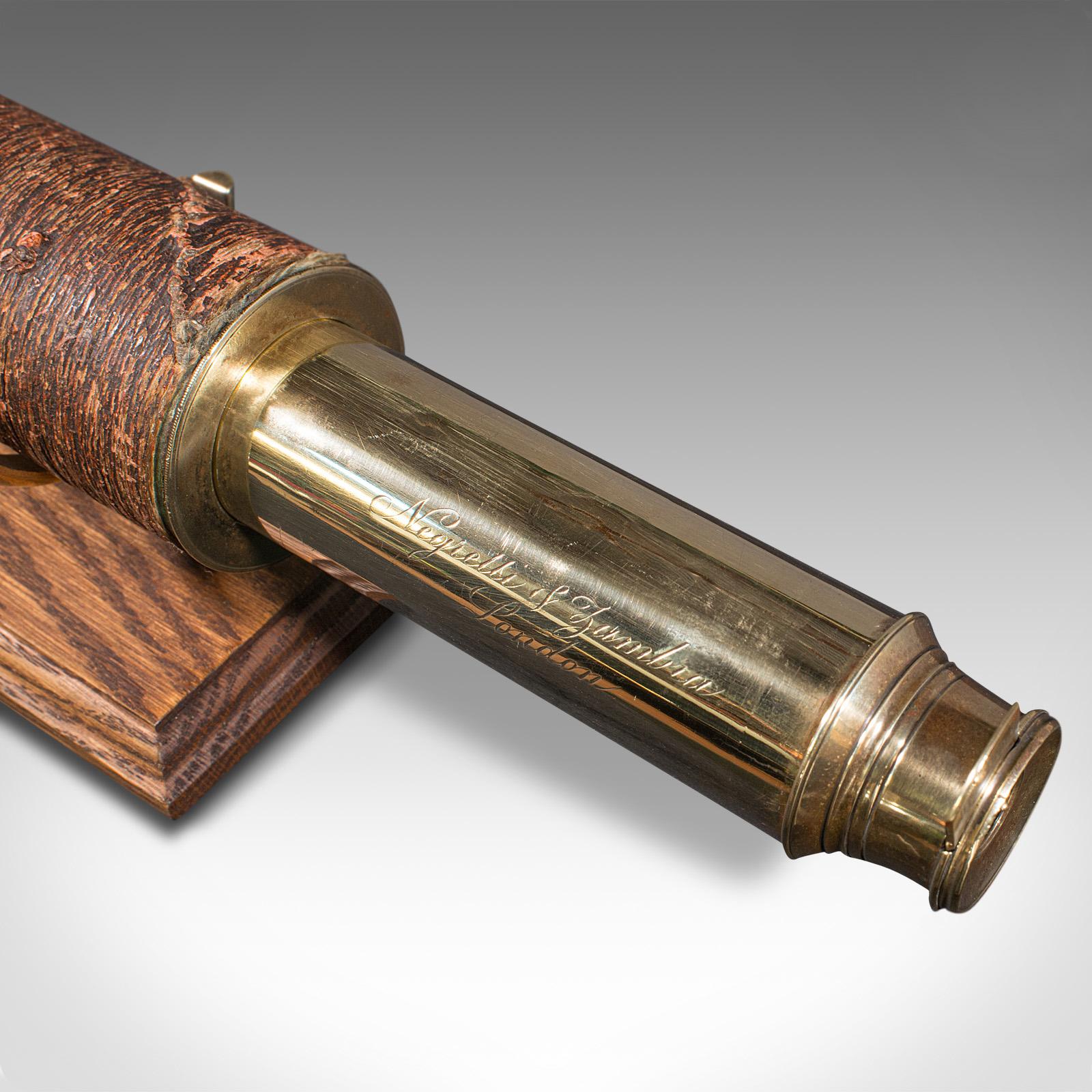 Large Antique Officer of the Watch Telescope, English, Negretti and Zambra, 1880 For Sale 3