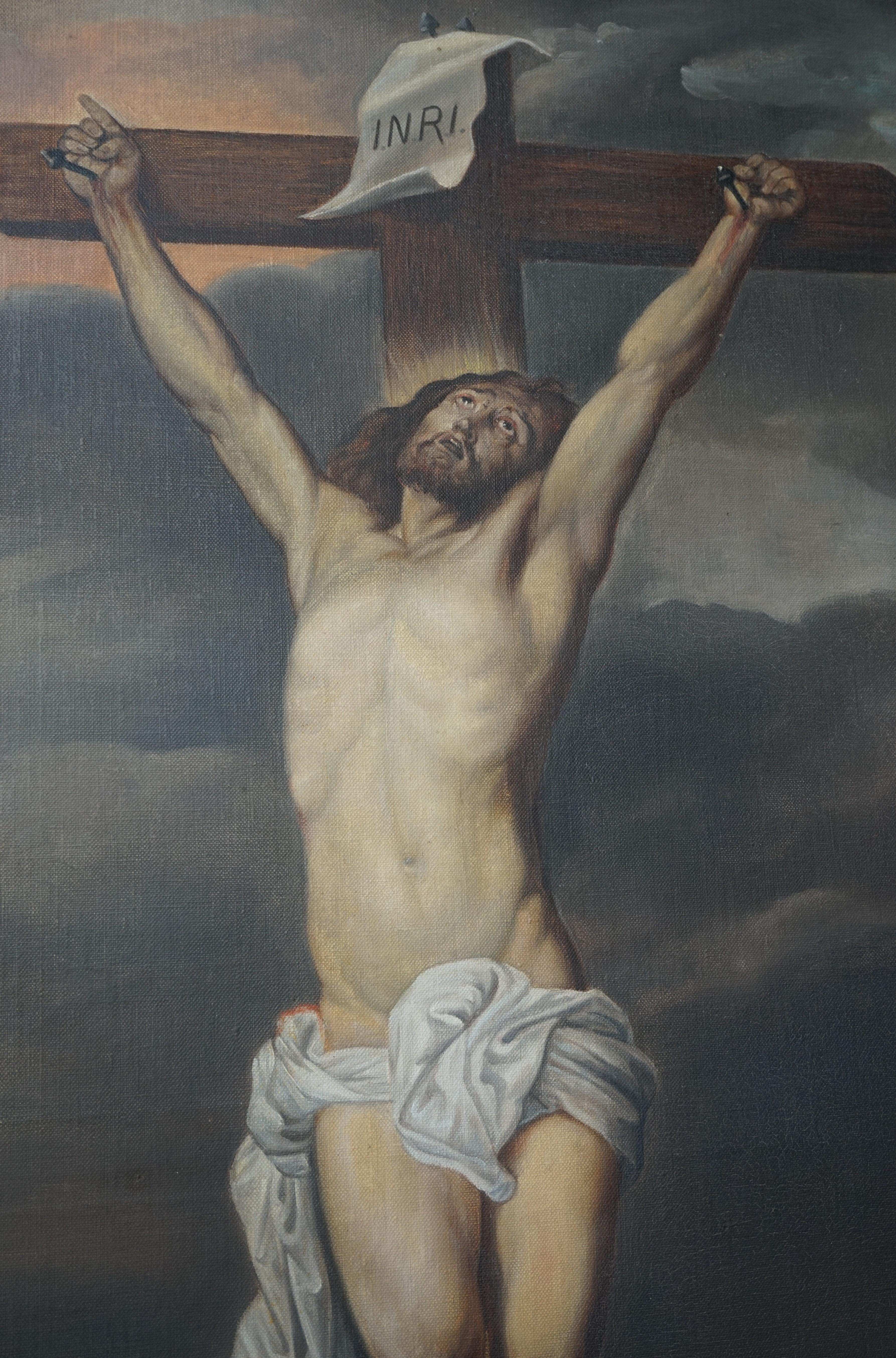 christ on the cross painting