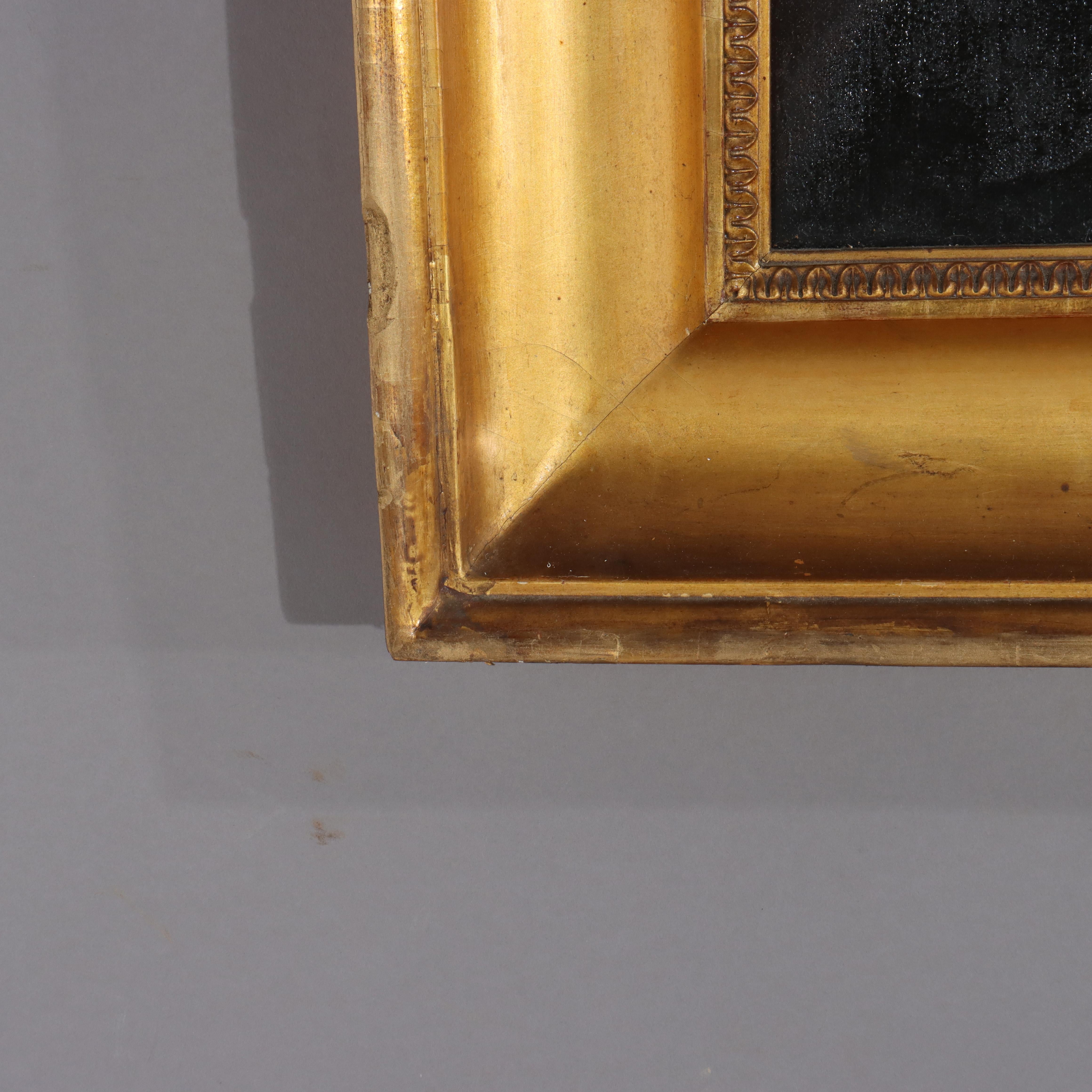 Großes antikes Öl auf Leinwand Porträtgemälde von Major John Biddle Unsigned 1818 im Angebot 1