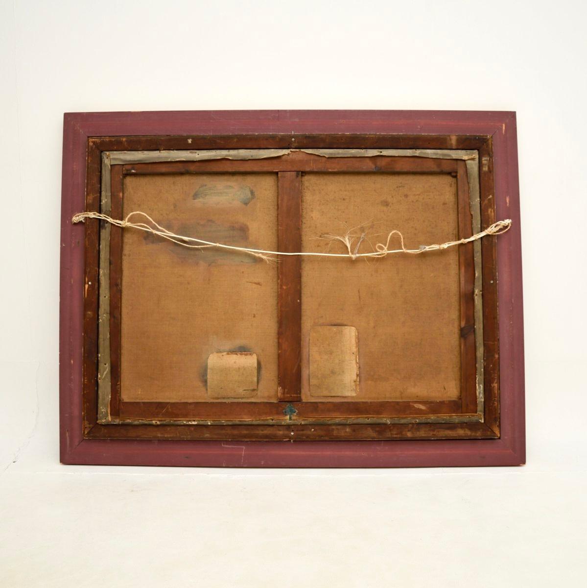 Grande peinture à l'huile ancienne de J.R. Reeves en vente 6
