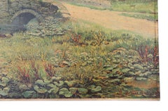 Large Antique Oil Painting Robert Finlay McIntyre Haddon Hall