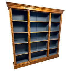 Large antique open bookcase