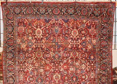 Großer antiker Orientteppich, Teppich, handgeknüpft
