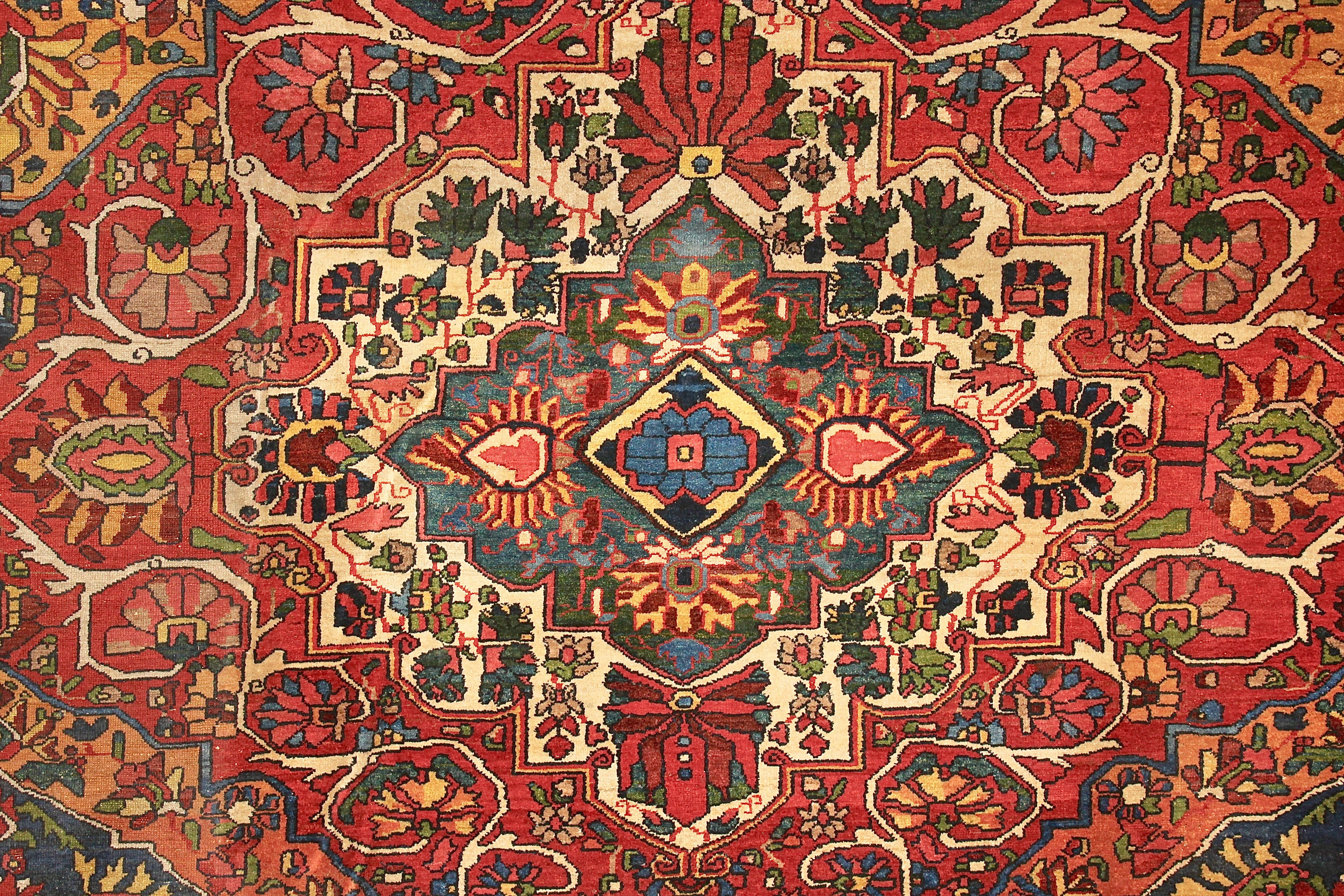 Large Antique Orient Rug, Carpet, Hand Knotted In Fair Condition For Sale In Berlin, DE