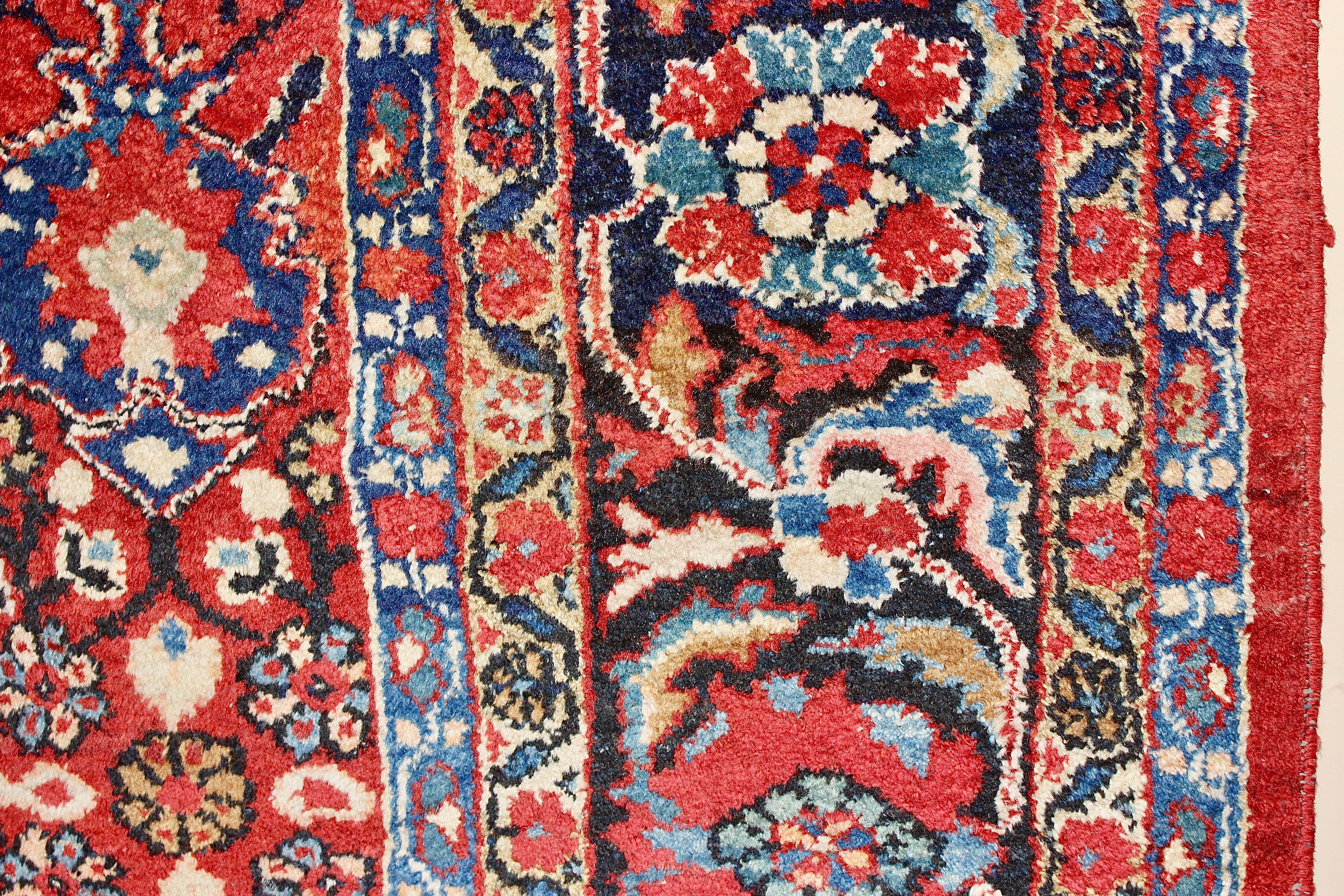 Großer antiker Orientteppich, Teppich, handgeknüpft (19. Jahrhundert) im Angebot