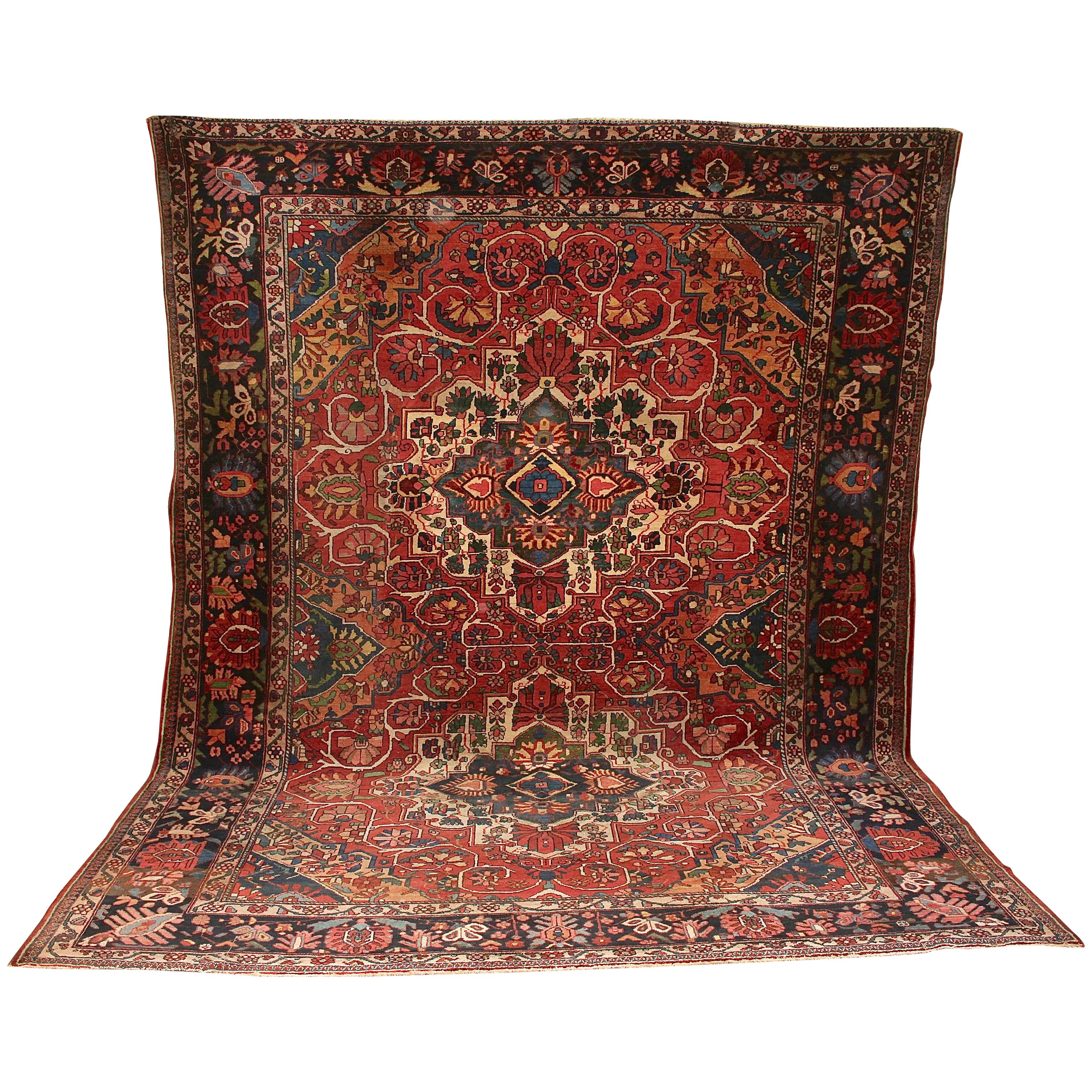 Large Antique Orient Rug, Carpet, Hand Knotted For Sale