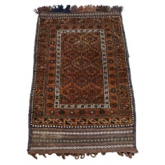 Large antique oriental saddlebag/ camel bag/ rug 114cmx68