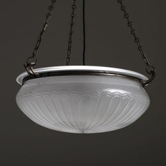 Large Antique Osler Plafonnier