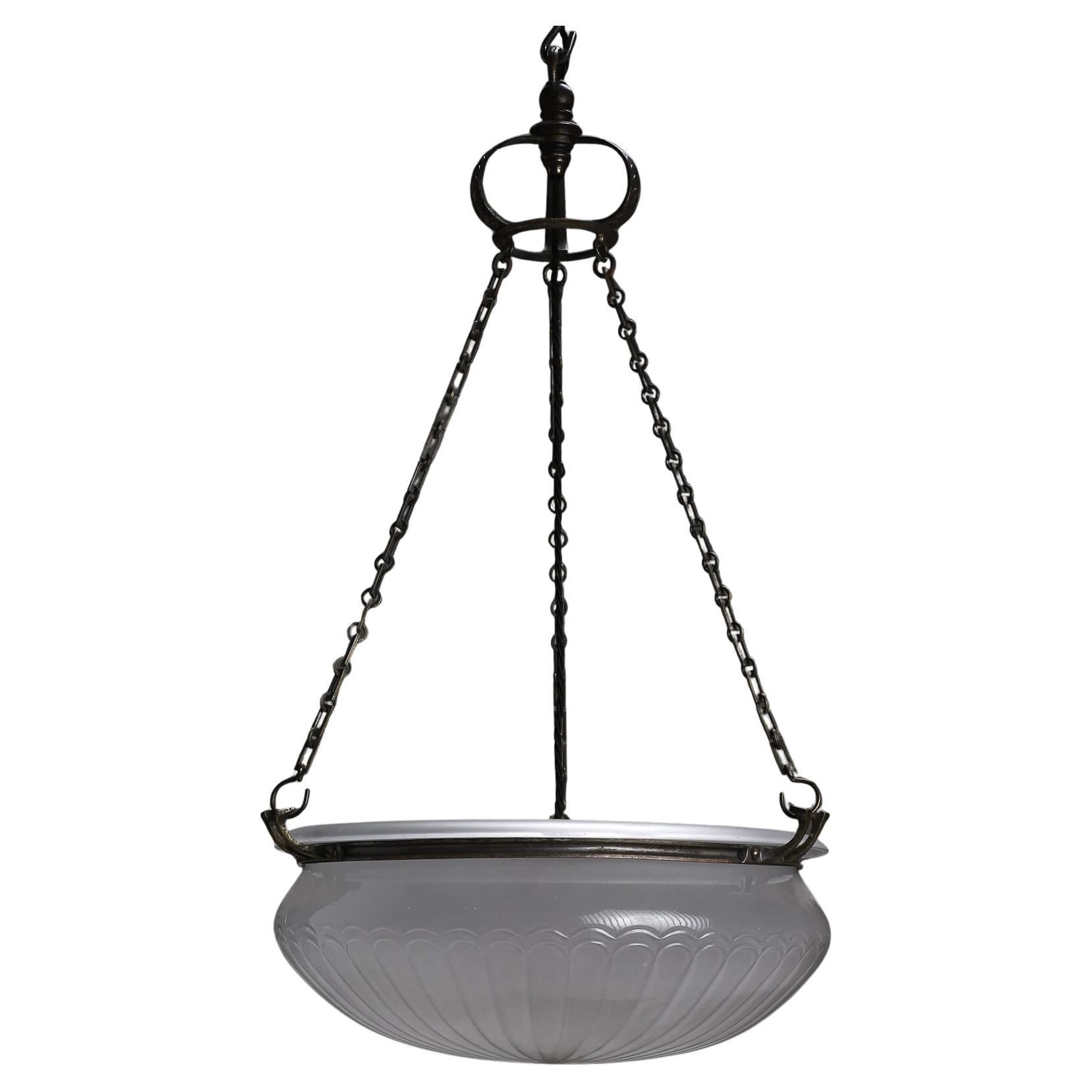 Large Antique Osler Plafonnier For Sale