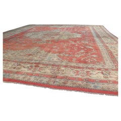 Large Antique Oushak Carpet