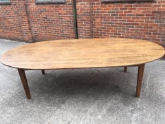 Large Antique Oval 19th Century Table