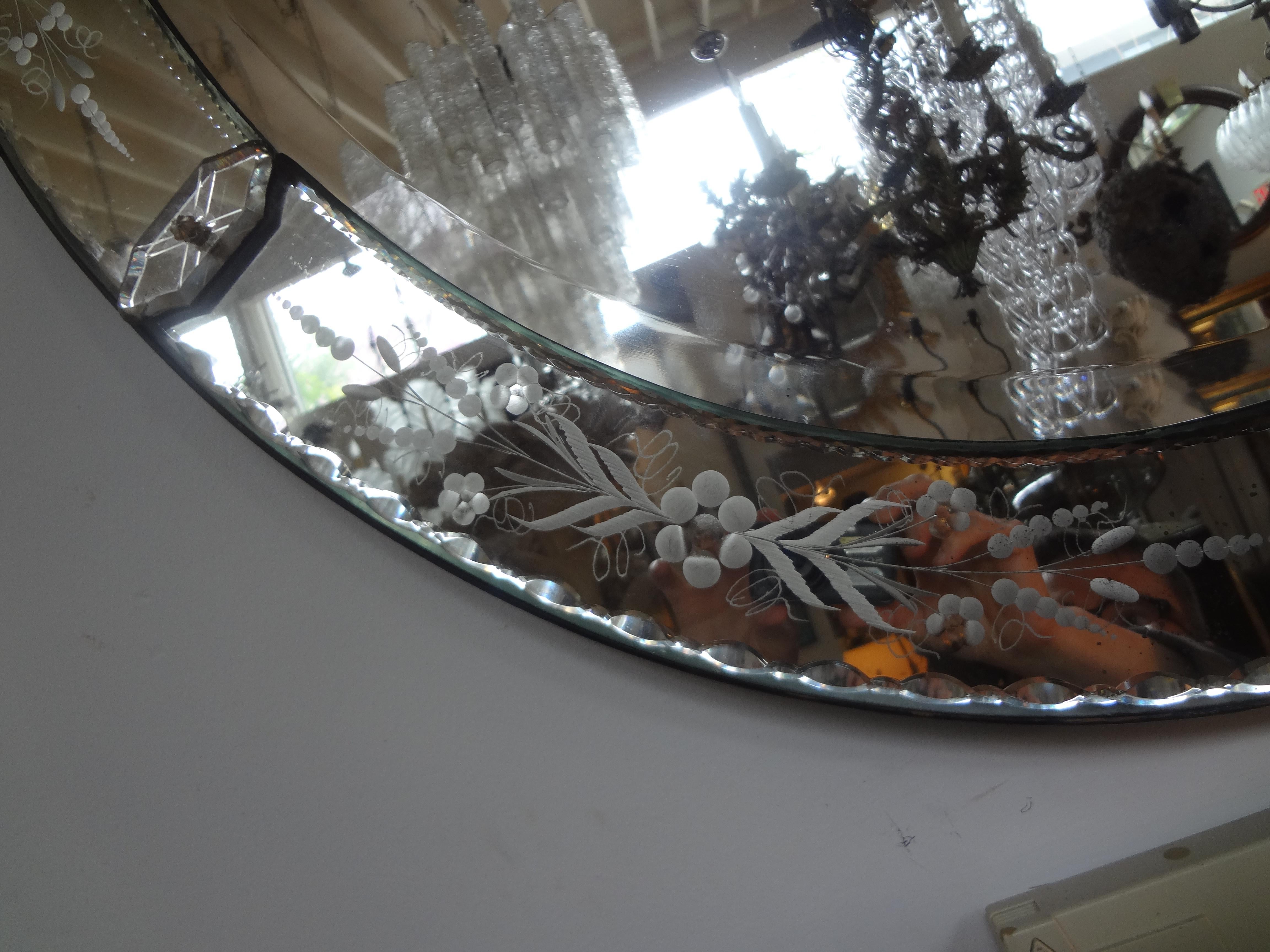 venetian oval mirror