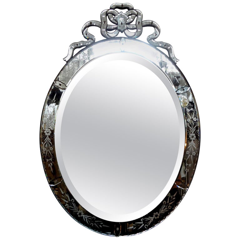 Oval Venetian Style Mirror