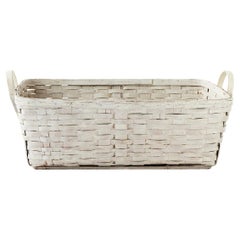 Large Antique Painted Basket