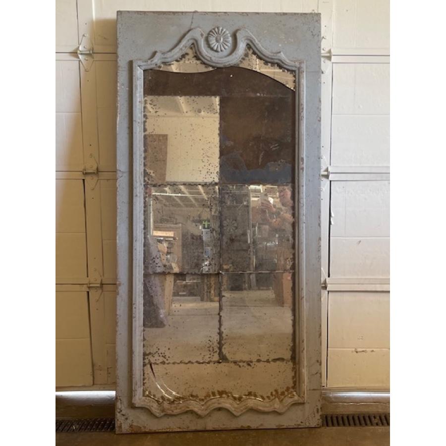 Large Antique Painted Mirror

Dimensions: 39 3/4”W x 81 1/4”H x 3”TH