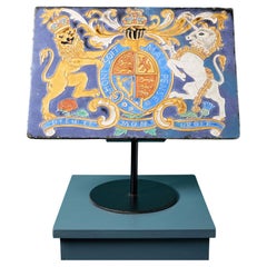 Large Antique Panel of British Royal Coat of Arms