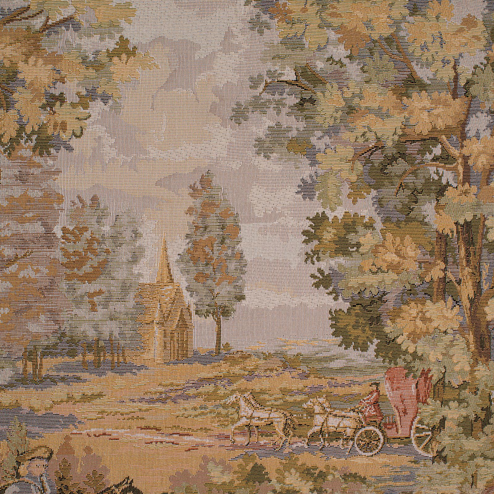Large Antique Panoramic Tapestry, French, Needlepoint, Decorative Panel, c.1910 2