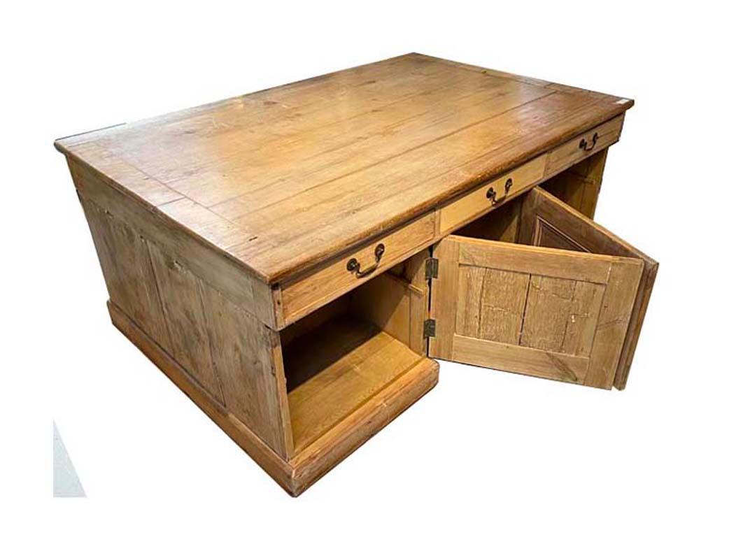 19th Century Large Antique Partners Desk